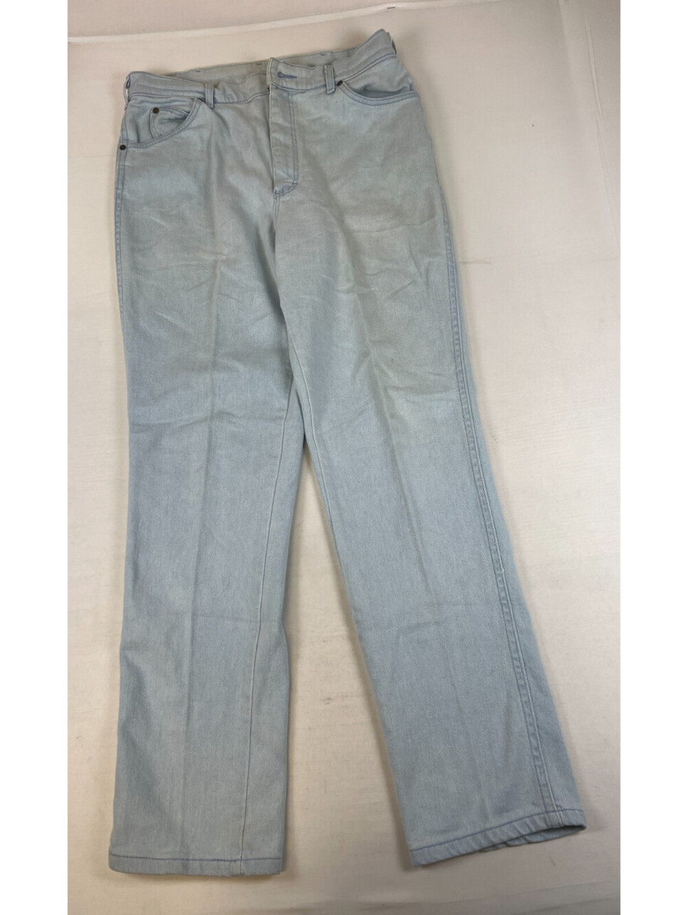 Vintage Lee Made in USA Women Size 18W/32 Light Wash Denim Jeans - Picture 6 of 10